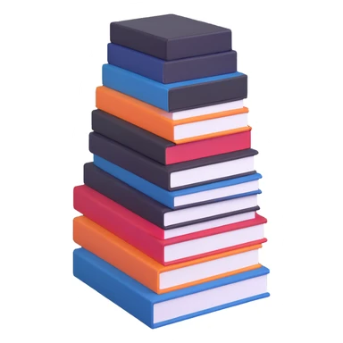 neat stack of manga volumes sticker