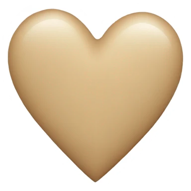 Beige heart  sticker