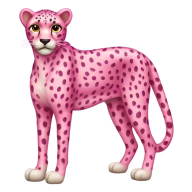 Pink cheetah  sticker
