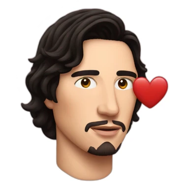 heart with face of Adam driver sticker
