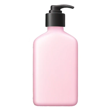 Light pink lotion bottle sticker