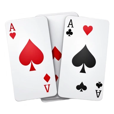 casino playing cards aces and face cards sticker