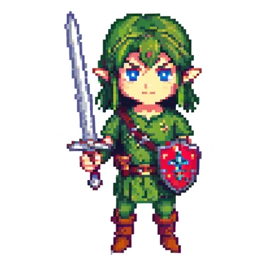 links sword in zelda  sticker