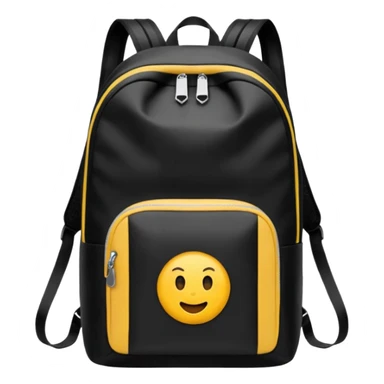 sac a dos de sport noir sticker