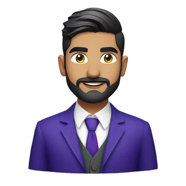 Babar azam in blue and purple color sticker