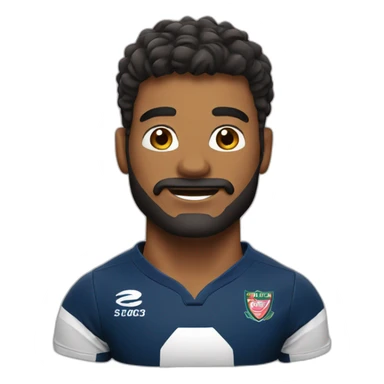 Rugbyman aveugle sticker