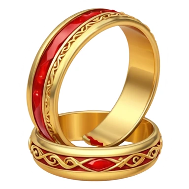 2 bloody wedding rings sticker