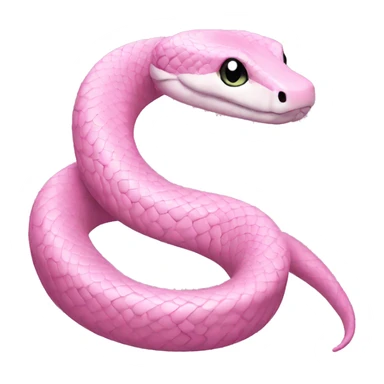 Pastel pink snake  sticker