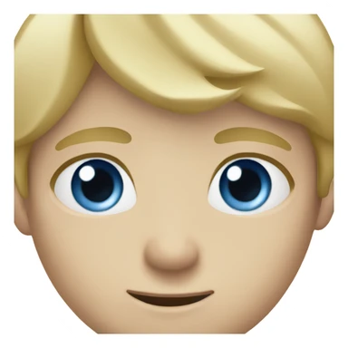 blue eyes blonde boy sticker