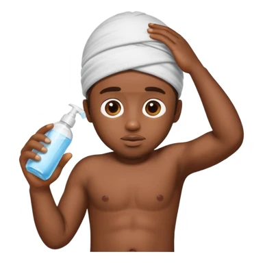 Diddy holding baby oil while having underwear on his head sticker