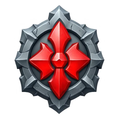 chaos stone legion red emblem sticker