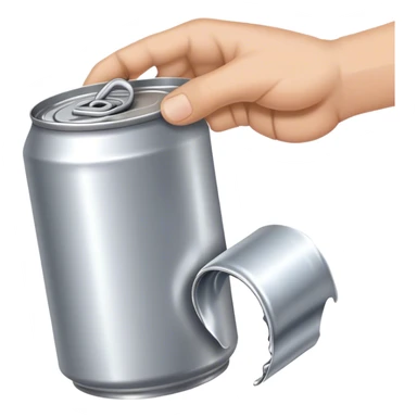 crushing a can sticker