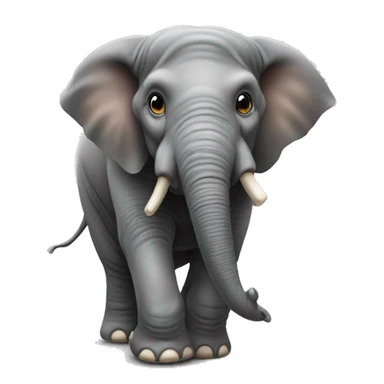 Elephant trompe coupée  sticker