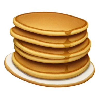 Pancake with lotus cookie sticker