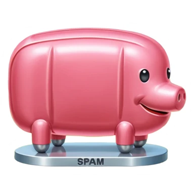  SPAM meat jeff koons style sculpture fine art french landscape  sticker