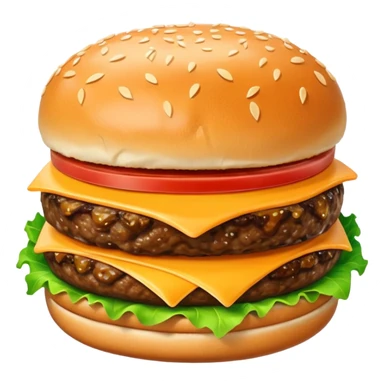 Hamburger sticker