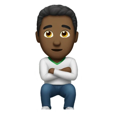 Man watching football sticker