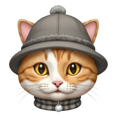 wearing a hat cat sticker
