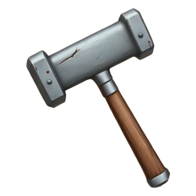 Banhammer with Text BAN! sticker