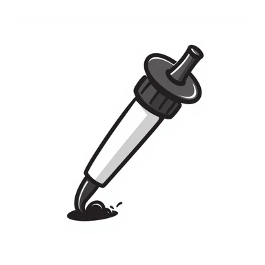 football valve, close-up, hand drawn black doodle style sticker