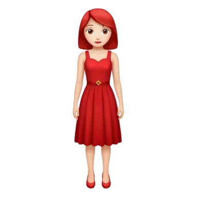 Dama de vermelho  sticker
