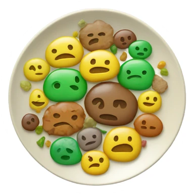 Boogers on a plate sticker