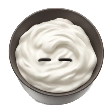 Yoghurt in a bowl sticker