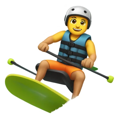 Man wakeboarding  sticker
