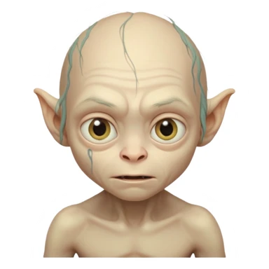 Gollum like white boy sticker