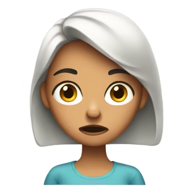 Annoyed girl sticker