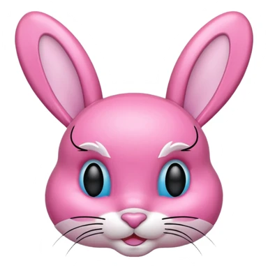 Y2K Playboy bunny head logo sticker