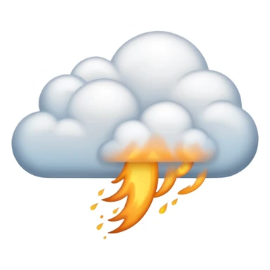 fart cloud from right to left sticker