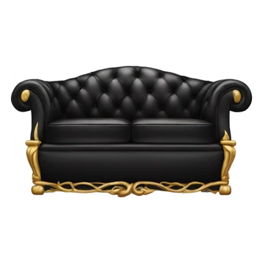 Black luxury couch sticker