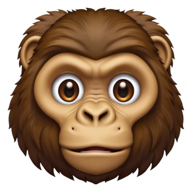 gorilla face sticker