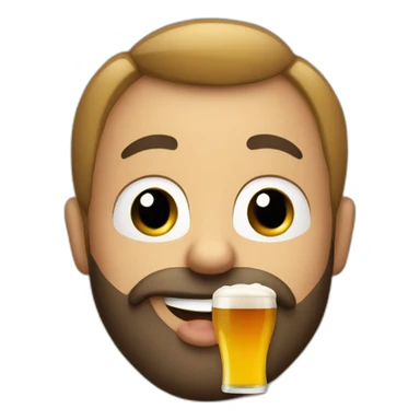 Bebiendo cerveza sticker