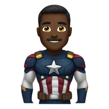 Capitán américa negro sticker