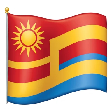 Mach mir einen Emoji aus der Aramäischen Flagge sticker