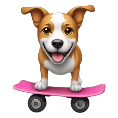 Dog on a onewheel sticker