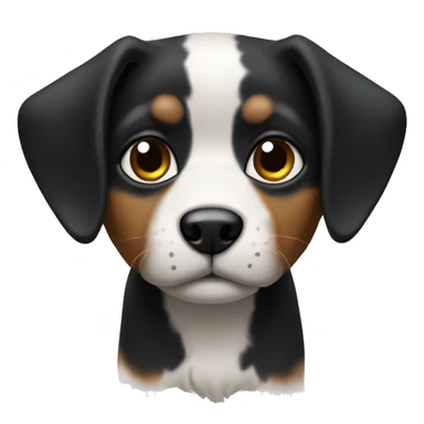 terriër with black ears  sticker