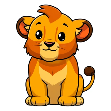 Simba from Disney sticker