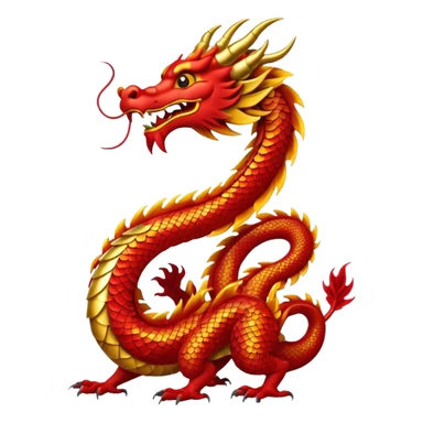 chinese dragon happy new year sticker