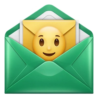A simple emoji-style icon of a transparent green plastic gym folder envelope, slightly open, with clean edges, soft shine, and subtle shading, conveying fitness organization and active lifestyle.

 sticker
