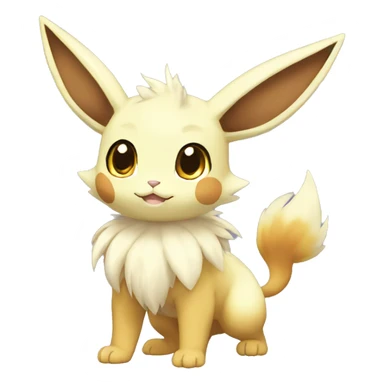 Shiny Kawaii Eeveelution-Cute-Pokémon-fusion full body sticker