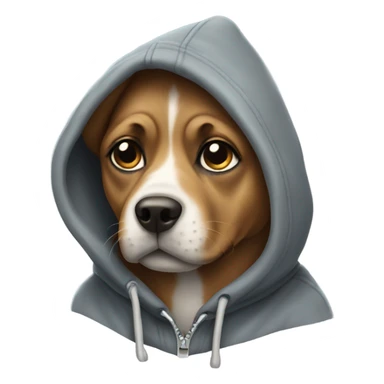 dogs with hoodie sticker