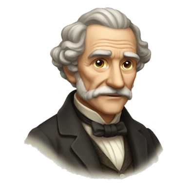 old elegant man victorian old man sticker