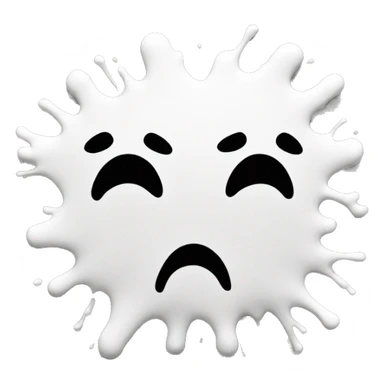 white paint splatter sticker