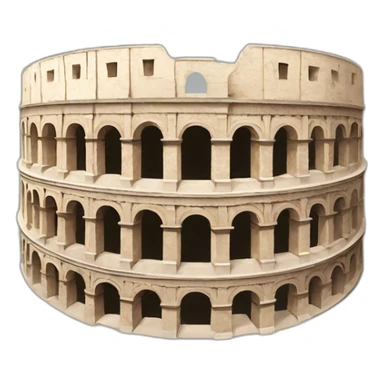 colosseum with arms sticker