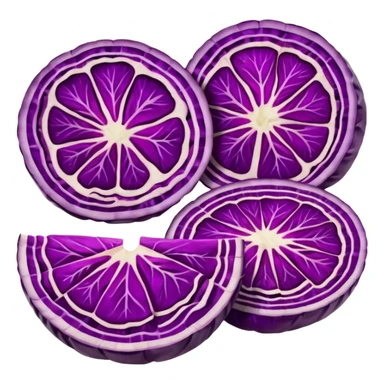 Red cabbage sliced   sticker