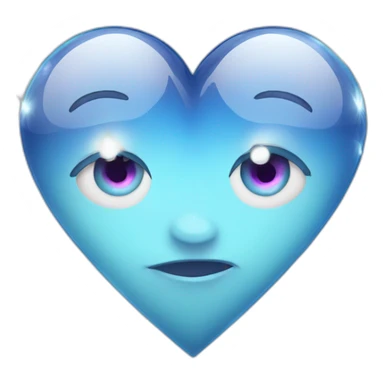 a living diamond with eyes shows a heart with its hands sticker