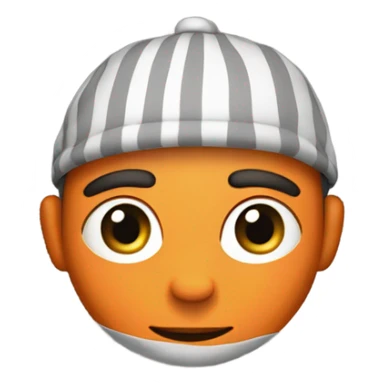 the prisoner in the orange uniform sticker